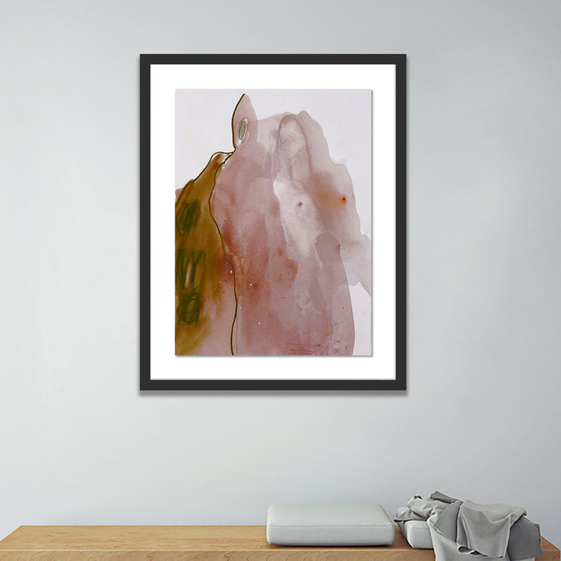 Abstract Desert IV Painting by Kim Whiteside, 60" H x 47" W x 2.5" D, Black