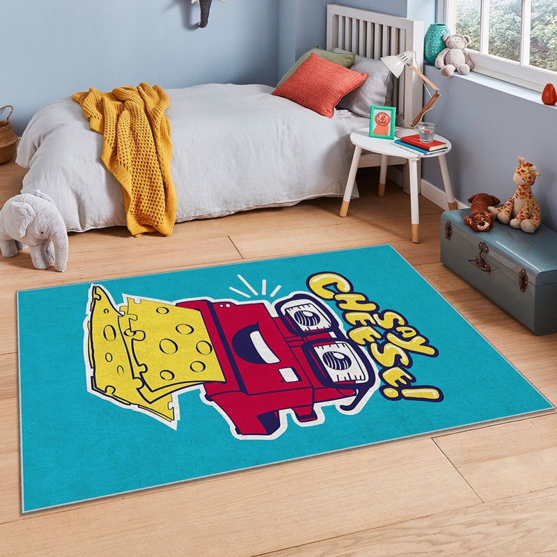 Luxurious Area Rug (4 ft x 6 ft), 100% Polyester, 740 g/m² | Non-Slip Felt Dot Underside, Laminated Sponge for Comfort | Antibacterial, Easy to Clean, Machine Washable at 86°F | Perfect for Living Room & Bedroom Décor