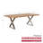 Bellmead 82 in. Wood and Metal Dining Table-522008645