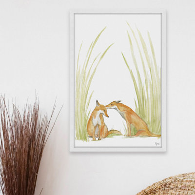 « foxy love », reproduction d’art encadrée