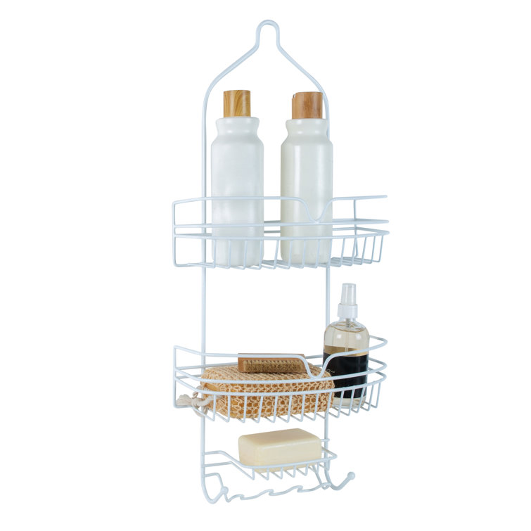 Wayfair Basics® Betio Large 3-Tier Rust-Resistant Metal Hanging Shower Caddy  & Reviews