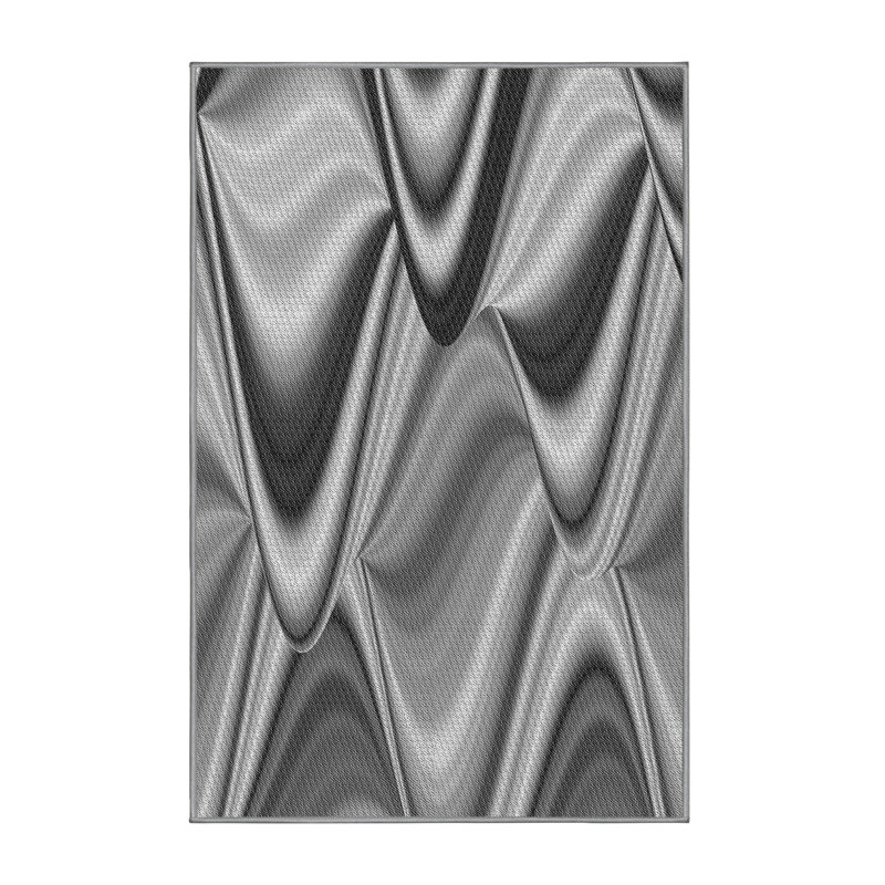 Abstract Indoor Rug, Rectangle 2' x 4'