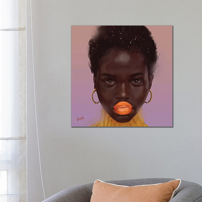 Tangerine by Adekunle Adeleke - Print on Canvas, Wrapped Canvas, 45.72 cm H x 45.72 cm W x 3.175 cm D