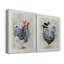 Dimanche meilleur poule - ensemble de 2 peintures-1651905403-1651905405