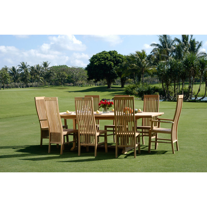 Cia Outdoor Teak Dining Side Chair