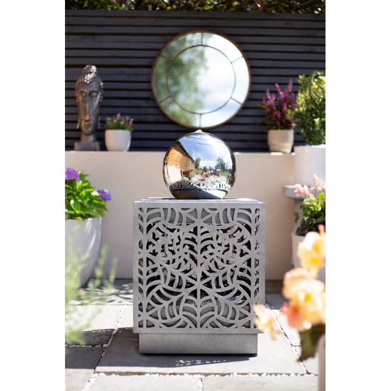 Degenhardt Easy Fountain Rene Cascade with Lights Mains Plugin Powered Water Feature