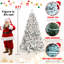 Arbre de Noël 9 pi avec 850 lumières UL et 63 pommes de pin naturelles - pointes en PVC enneigées, 2240 pointes, structure à charnières, support en métal stable, installation facile-1653331962