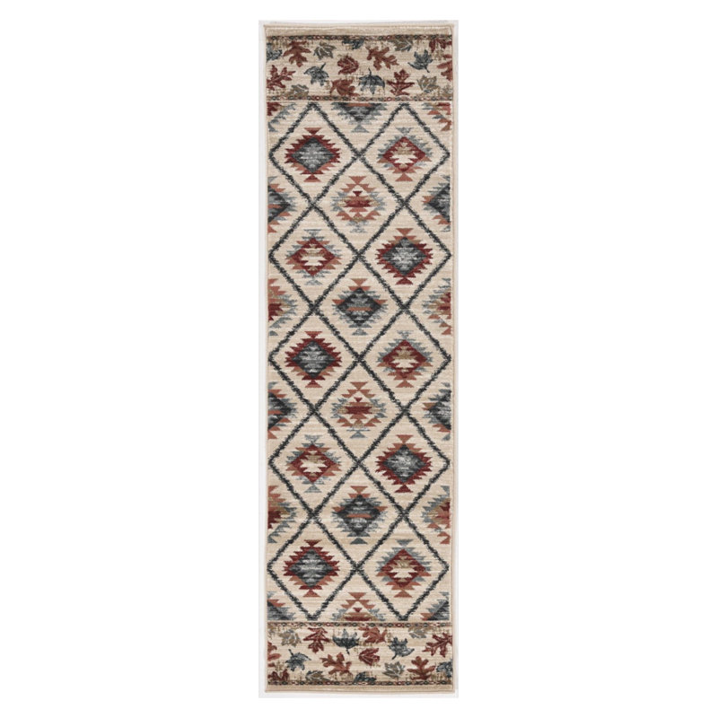 Tapis ivoire tissé à la machine