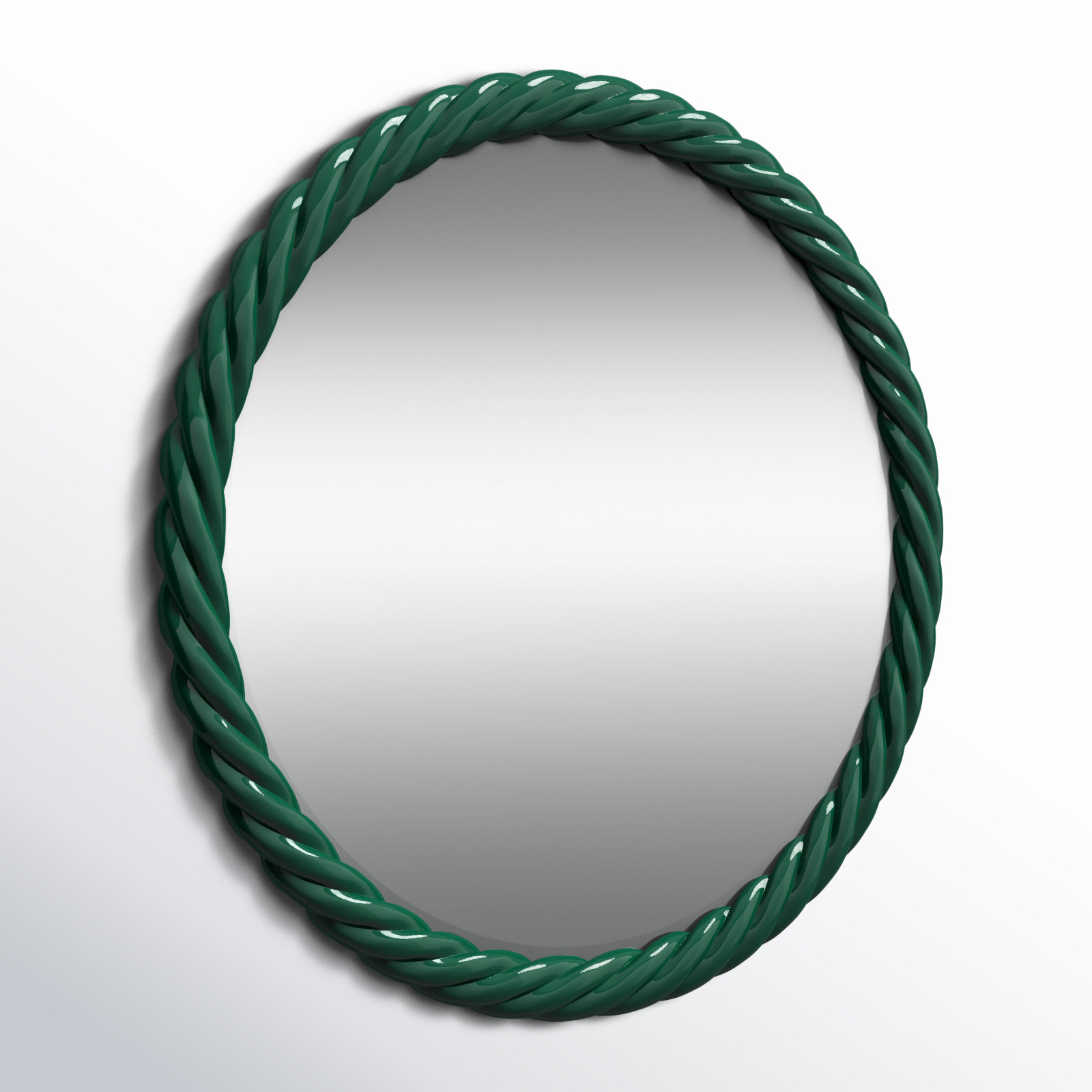 Mara 30" Accent Mirror, Hunter Green