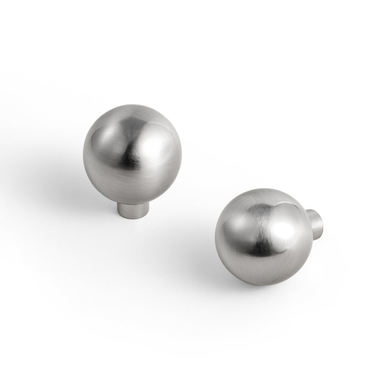 Poignée ronde, 1", Nickel satiné