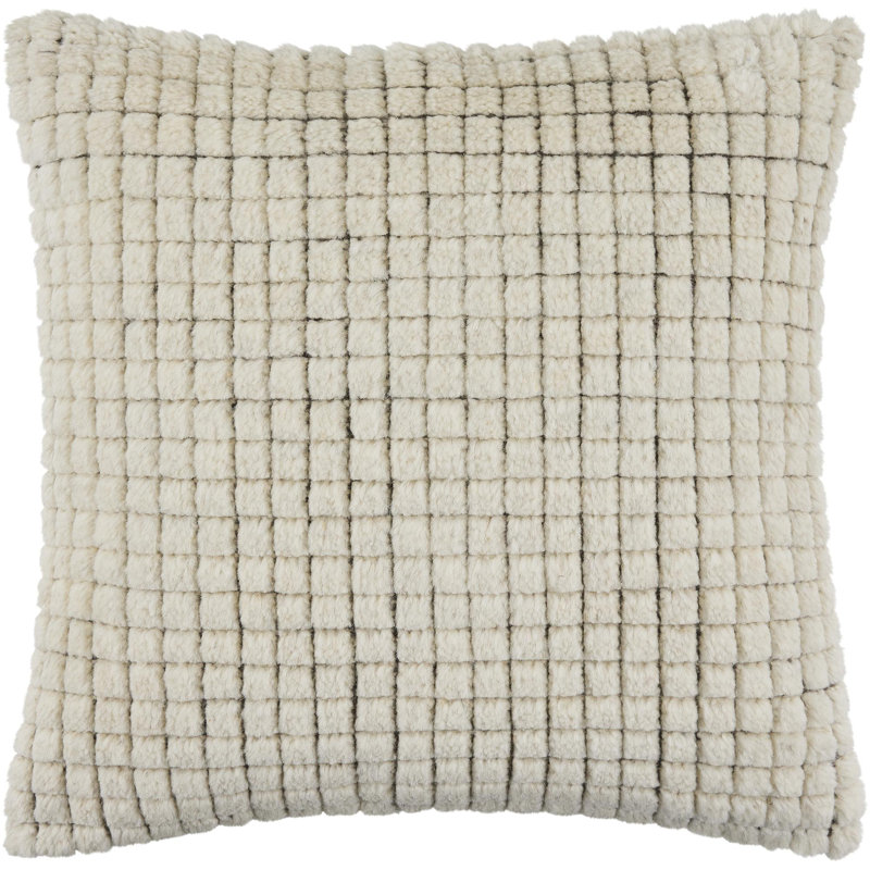 Coussin Novoli, Carré 18 po, Blanc, Duvet de canard