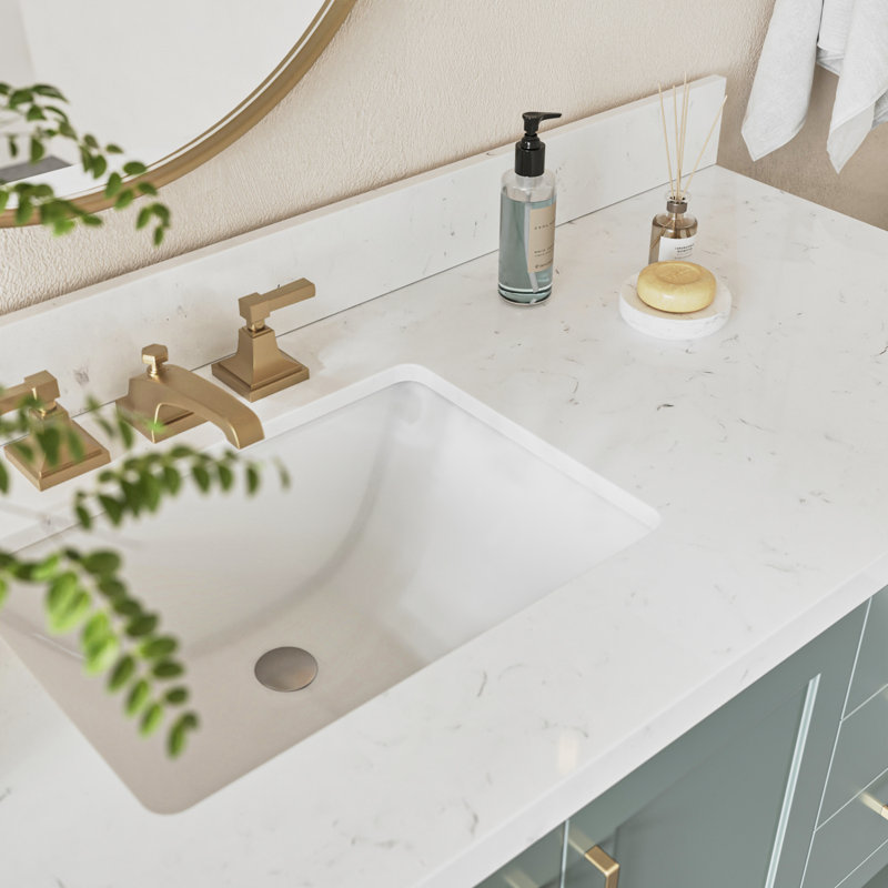 60'' W Single Bathroom Vanity Base, Vintage Green