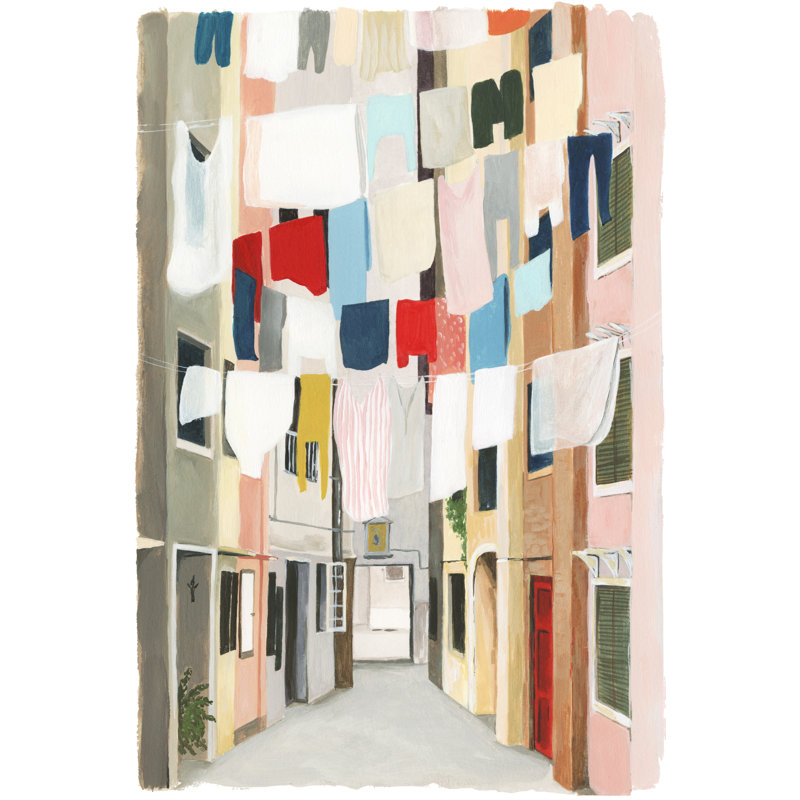 Laundry Day I by Grace Popp - Wrapped Canvas Painting, 122cm H x 81cm W