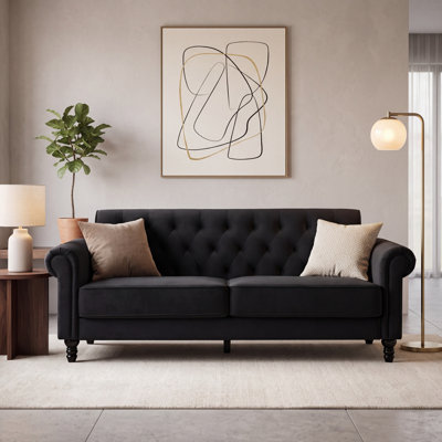 Rainsburg 3-Seater Velvety Sofa
