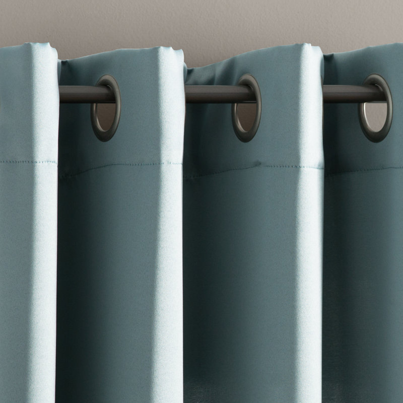 Panneau de rideau à oeillets à économie d'énergie thermique - Basics by Wayfair ™, Taupe, l 54" x L 95"