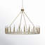 Lustre en acier de style bougie à roulettes pour salon à 24 lumières Adriana certifié UL-627460814