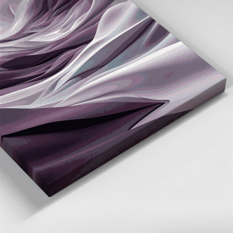 «Abstract Landscape 63», art mural sur toile rose, H 20 po x l 16 po
