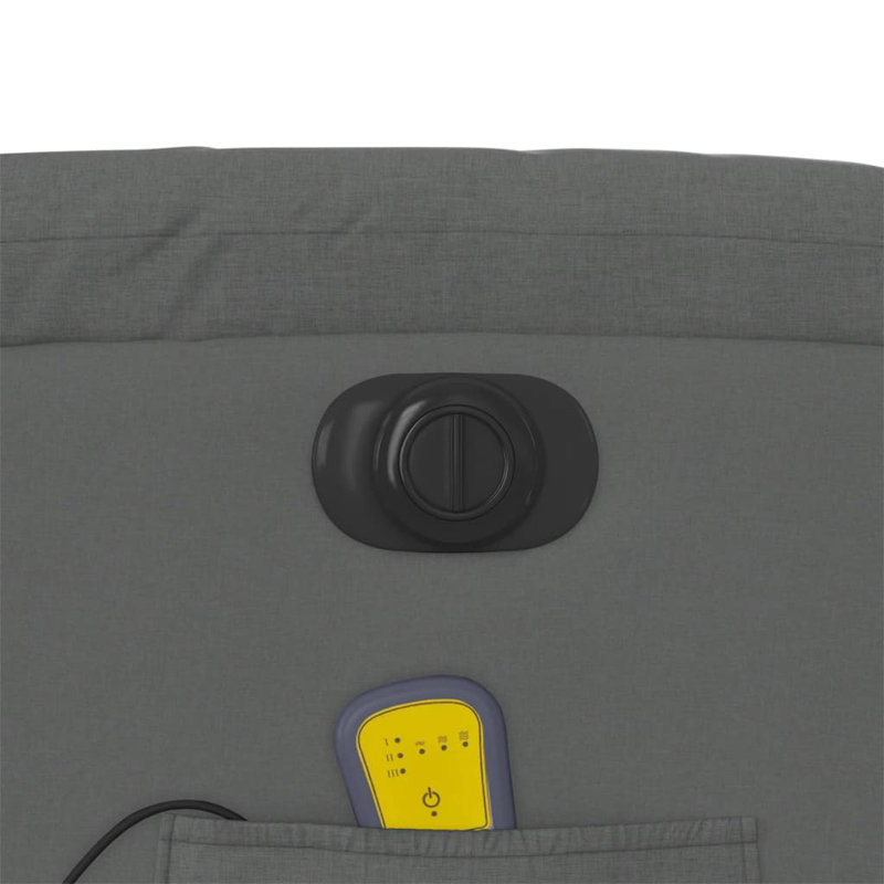 Upholstered Massage Chair, Gray Fabric