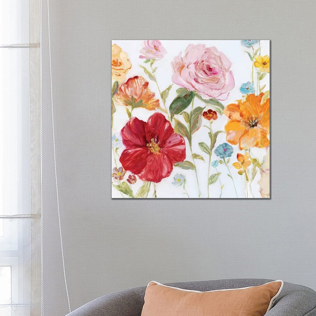 Wildflower Whimsy II von Sally Swatland - Galerie-verpackte Leinwand Giclée