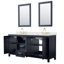 Meuble-lavabo double 72 po avec plateau en quartz et miroir Daria-100481606-100481610-100501908