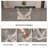 Table and chair set, large modern rectangular glass table