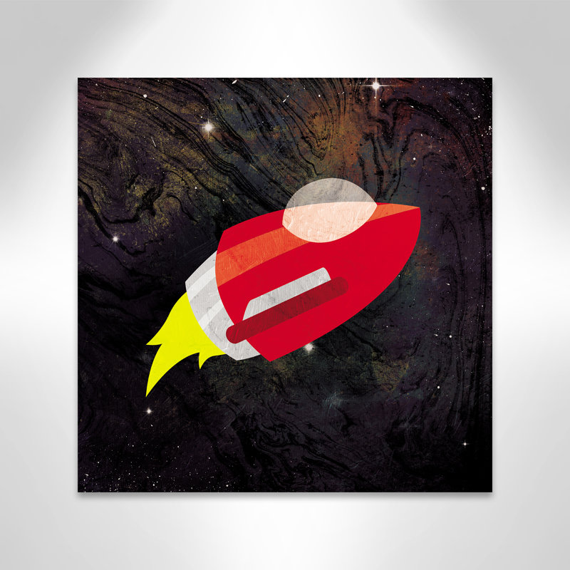«Spaceship Adventure Two», art sur toile, H 24 po x l 24 po x P 1,5 po