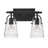 Foster Two-Light Bath Vanity w/ Clear Glass Shades