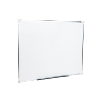 Mind Reader Dry Erase Magnetic White Board, Wall Mount, Eraser Marker Shelf, Planner, Office, 47.75"L x 36"W x .5"D