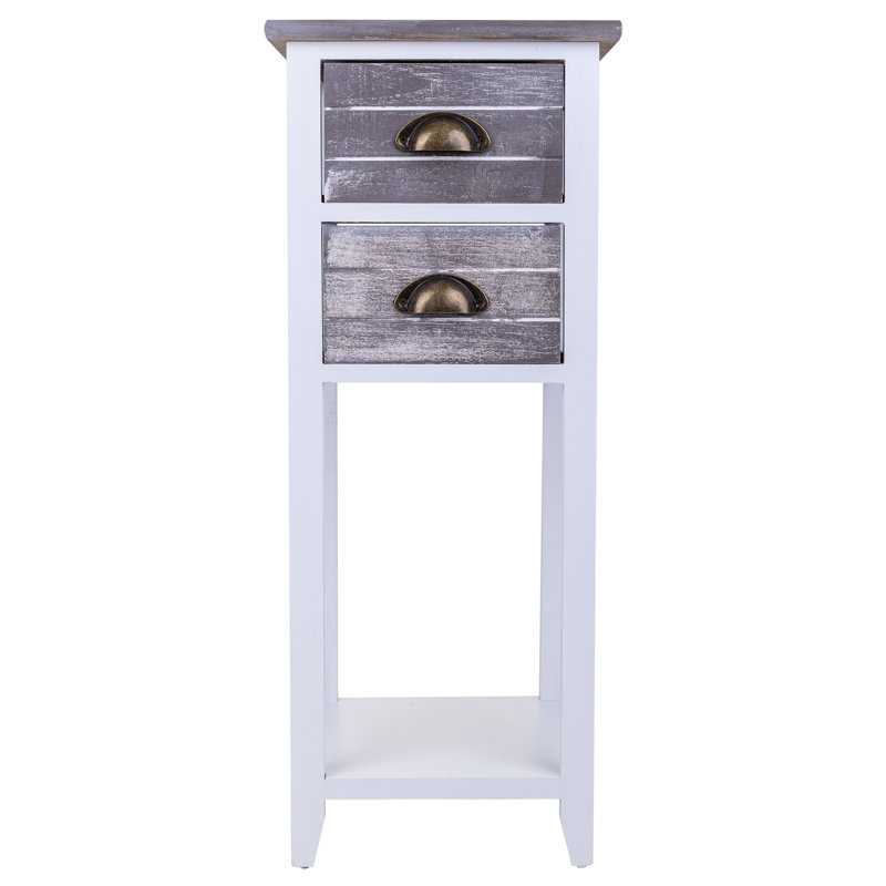 30 cm W Bedside Table, Grey
