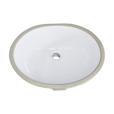 Boyel Living 15.94'' Ceramic Oval Bathroom Sink