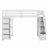 Loft Bed With Shelves,Drawers And Stairs-434248047