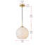 Luminaire suspendu sphérique simple à 1 lumière Snead-33559756-33591605-33591606