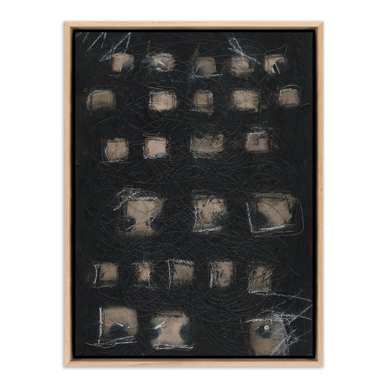 Squared Up Print by Jamie Beckwith, White Oak Framed, 48" H x 48" W