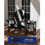 Table de bout à double couche Adirondack, table de bout carrée et résistante aux intempéries 16 po pour patio, piscine et porche, noir-930314076