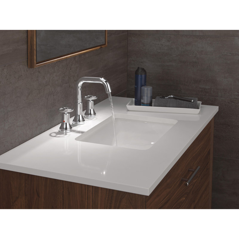Two Handle Widespread Bathroom Faucet, Chrome