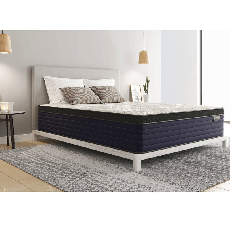 Cleo Cool Copper Ulta Supportive, Pressure Relief Memory Foam Hybrid With Luxurious Euro-Top 14", Extra-long Twin