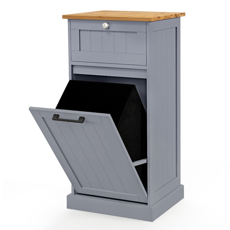 Cabinet Laundry Hamper, Grey