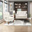 Modern Living Room Furniture 2pc Causeuse beige Chenille Revêtement
