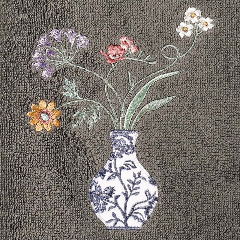 Débarbouillette en coton turc, Gris anthracite, Hand Towels - 2 Pack, Bath Towels - 2 Pack