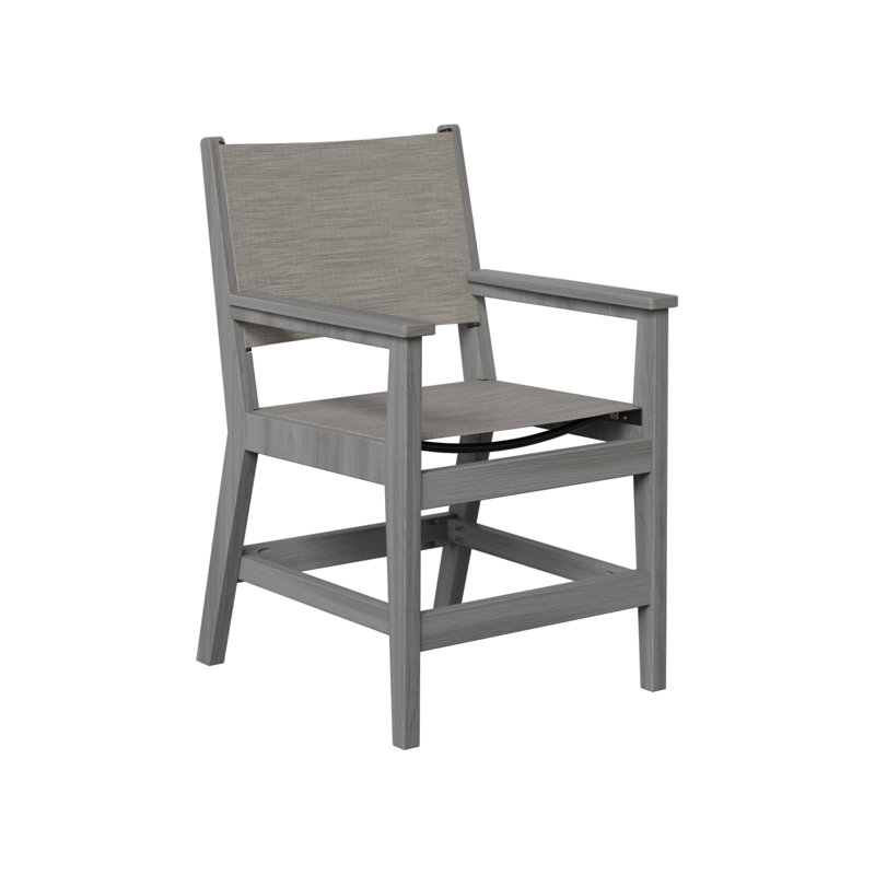 Chaise de salle à manger berlinoise Berlin, Mica perle, Bois flottant naturel gris