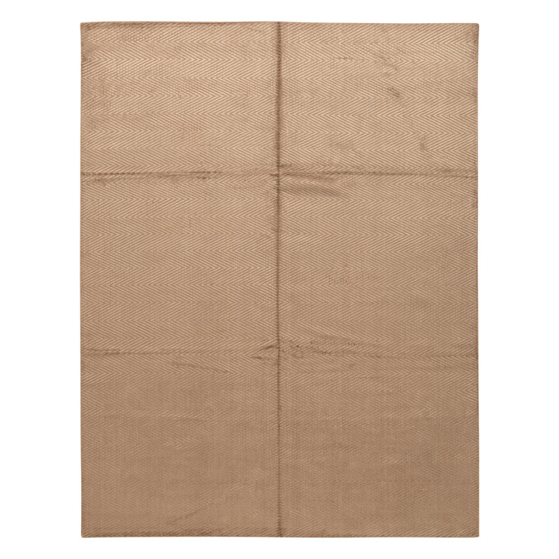 Hand Knotted Area Rug in Brown