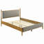 Lit plateforme gris et clair-134049462