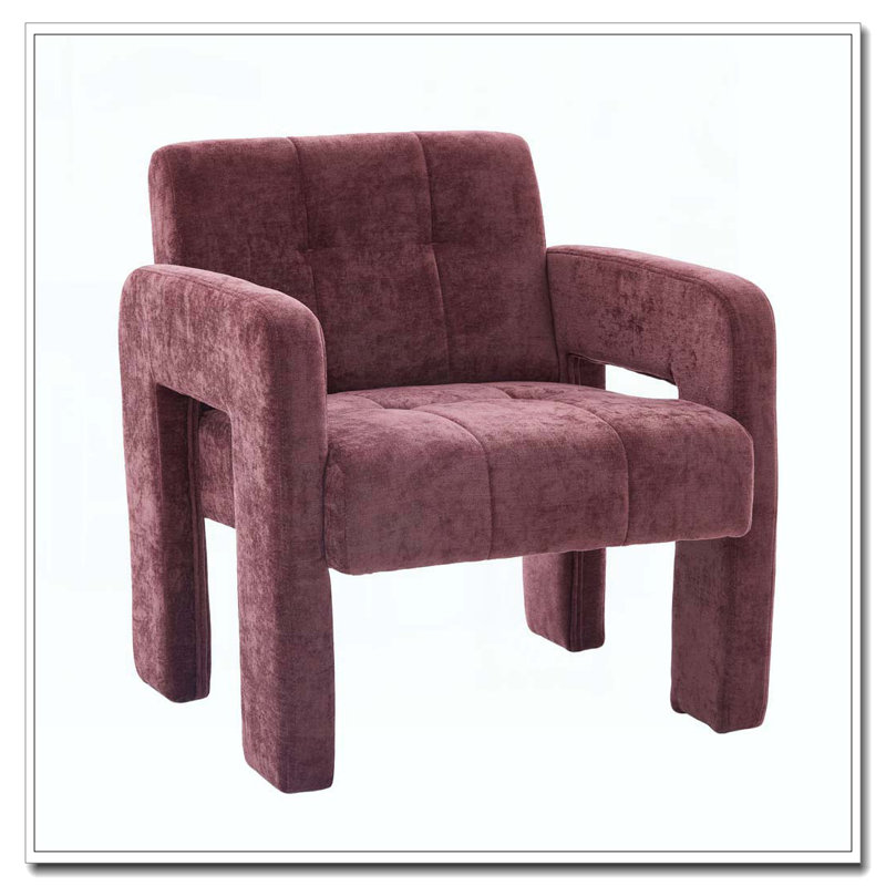 Fauteuil rembourré, Rouge vin