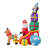 Inflatable Santa Claus On Sleigh With Reindeer And Penguin – 5.9 Feet Long With LED Lights