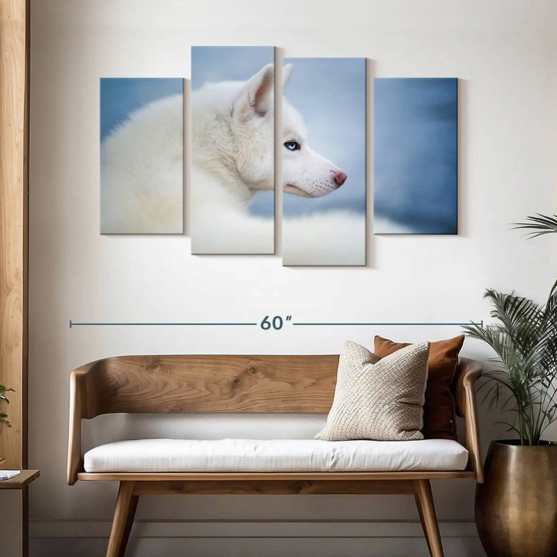 Brampt Pure White Husky, 32"H x 52"W