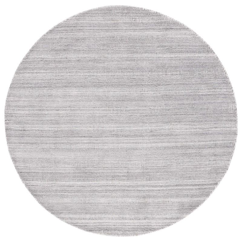 Bliven Hand Loomed Performance Solid Color Rug, Round 6'