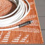 Tapis intérieur / extérieur en polypropylène / polyester tissé à la machine Pekalongan-941029616
