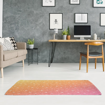Tapis zone orange coquillage
