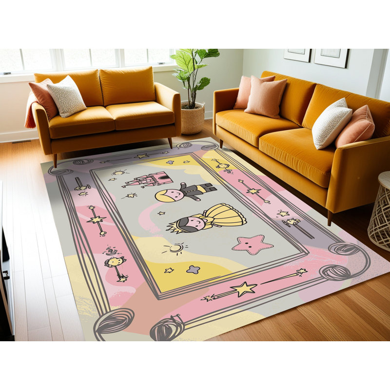 Tapis fantaisie lavable Gemma, Rectangle 4pi x 6 pi