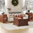 Farmhouse Coffee Table with Large Hidden Storage, Square Wood Living Room Tables, Multi-Function Lift Wooden Barn Door Center Table-1877991071